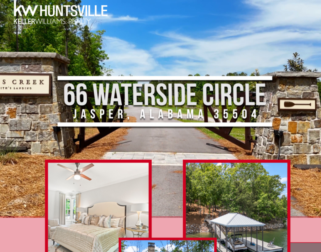 66 Waterside Circle real estate photography promotional graphic